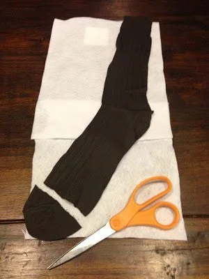 dollar store sock for play donut