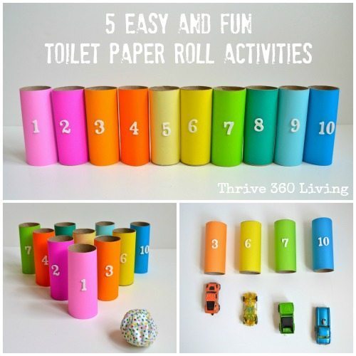 Five Easy and Fun Toilet Paper Roll Kid Activities