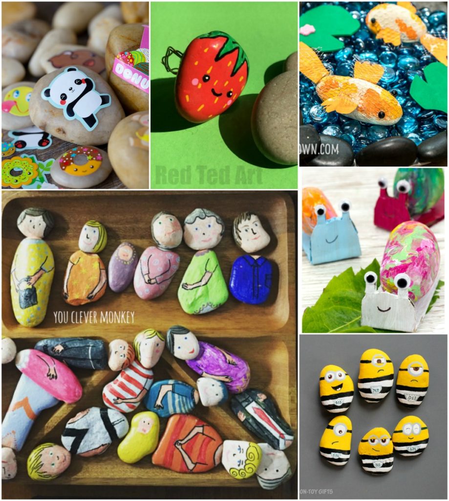 Rock Crafts for Kids - 25 Creative Rock Painting Ideas