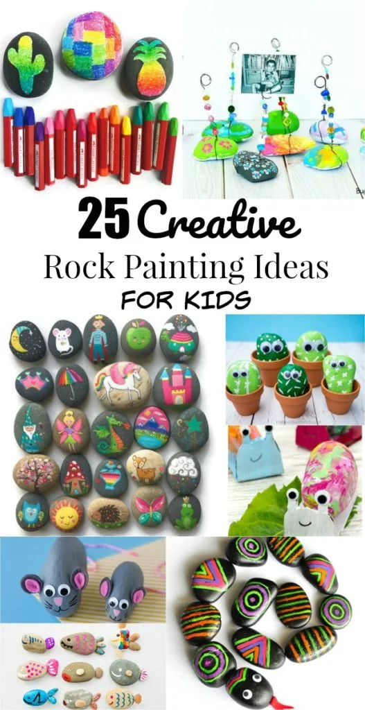 25 Creative Rock Painting Ideas and Rock Crafts for Kids