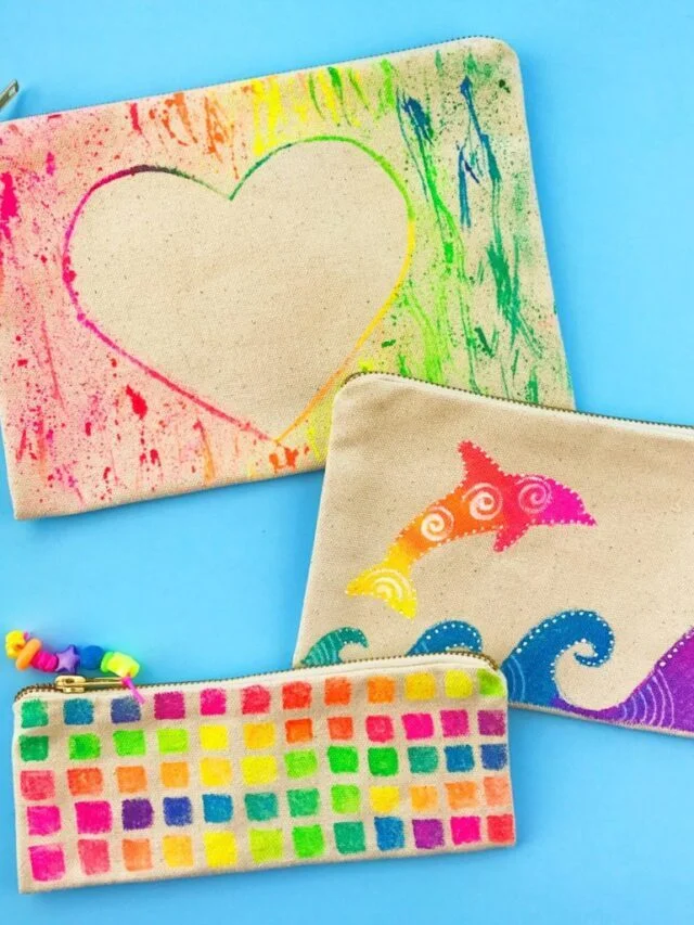 DIY Pen & Pencil Pouches Canvas Bags Story