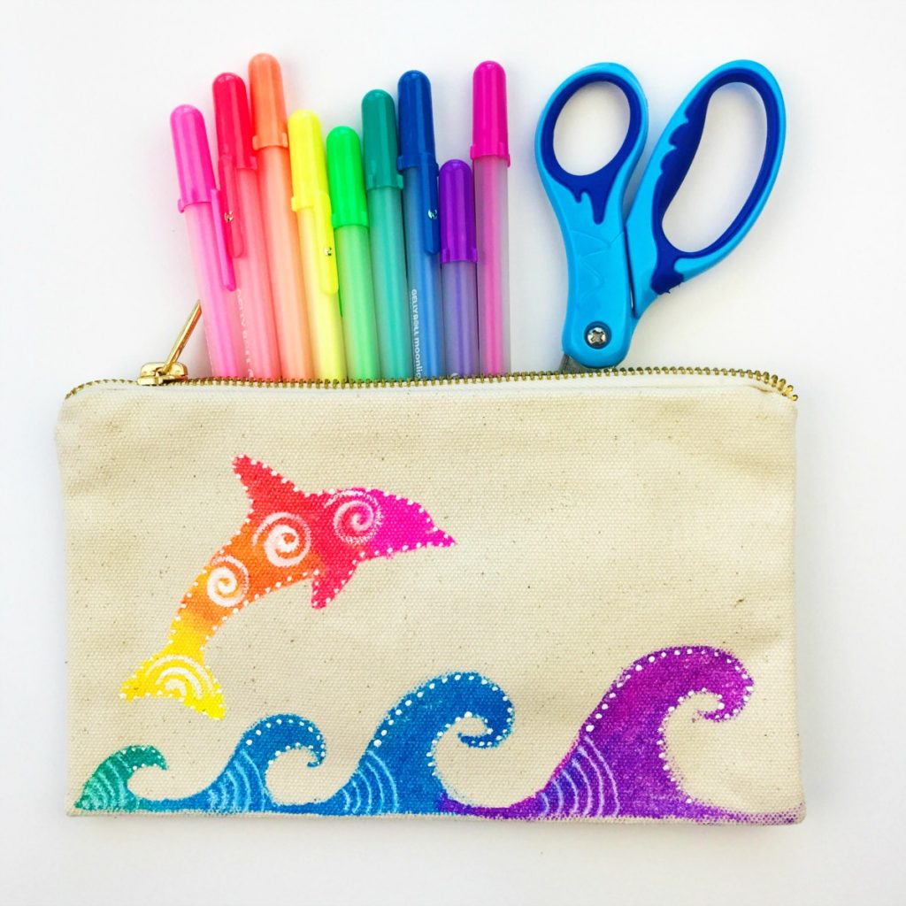 DIY Pen & Pencil Pouches Canvas Bags