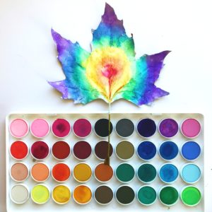 How to Make Watercolor Leaf Art