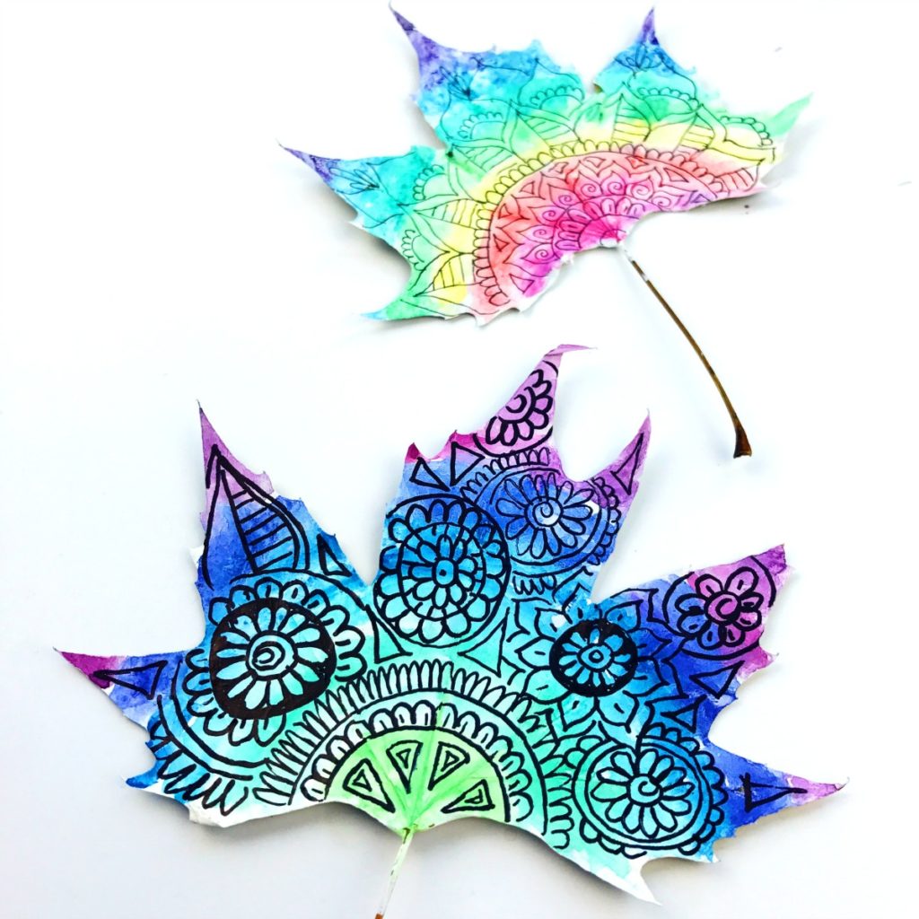 How to Make Watercolor Leaf Art