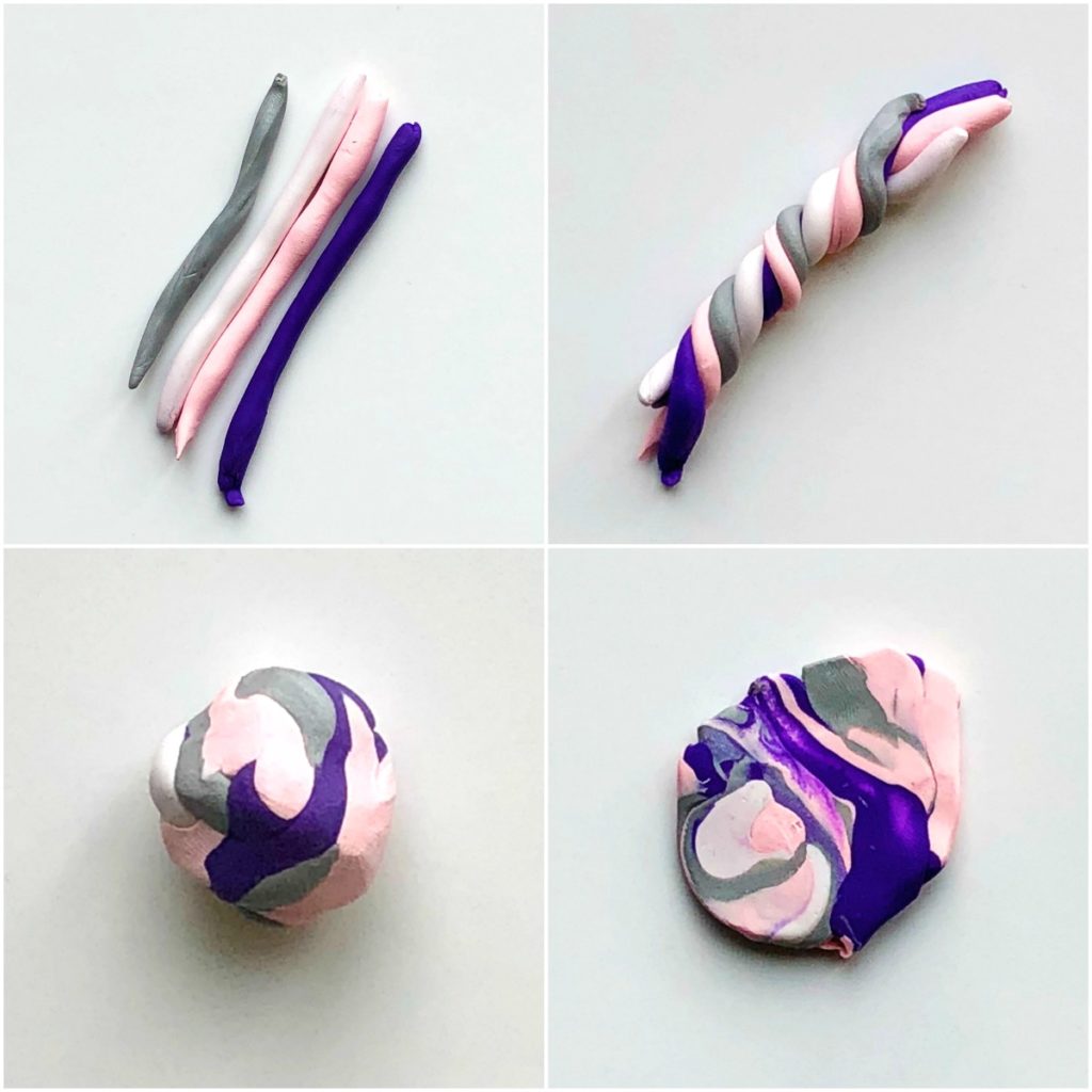 Marble Polymer Clay Hearts 6 • Color Made Happy