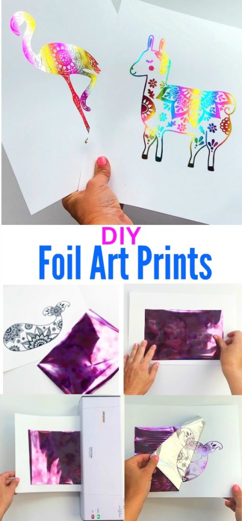 DIY Foil Art Prints