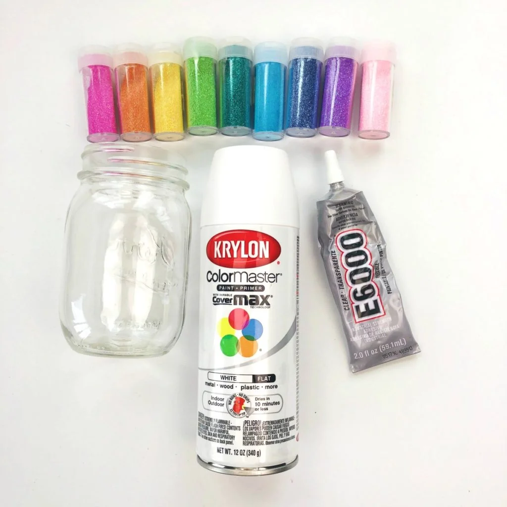 Glitter Mason Jars