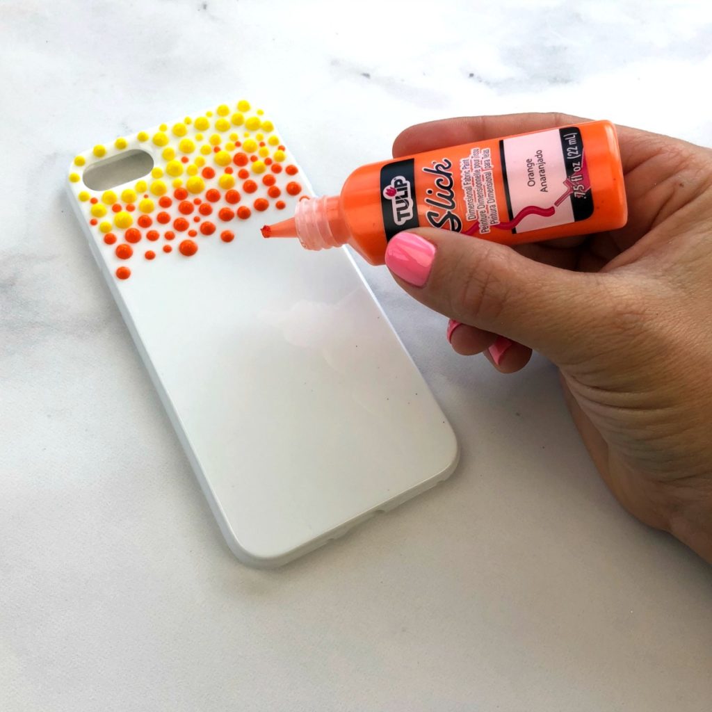 Puffy Paint DIY Phone Case
