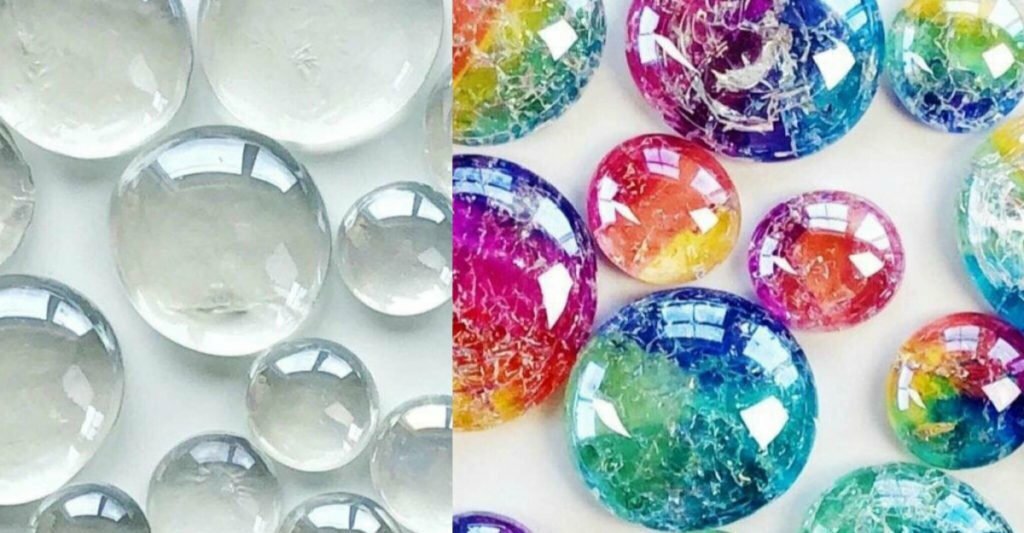 DIY Glass Cracked Gems and Stones Jewelry