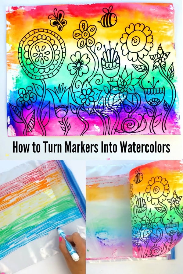How to Turn Markers into Watercolors. 