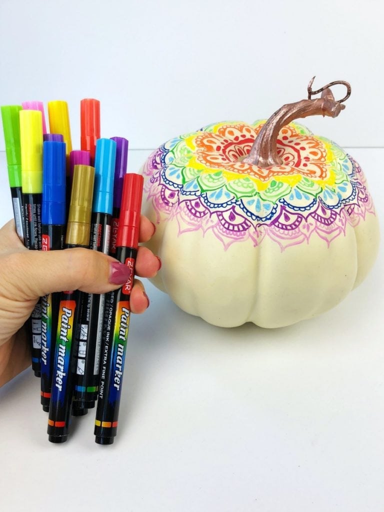Colorful Pumpkin Decorating Ideas Color Made Happy