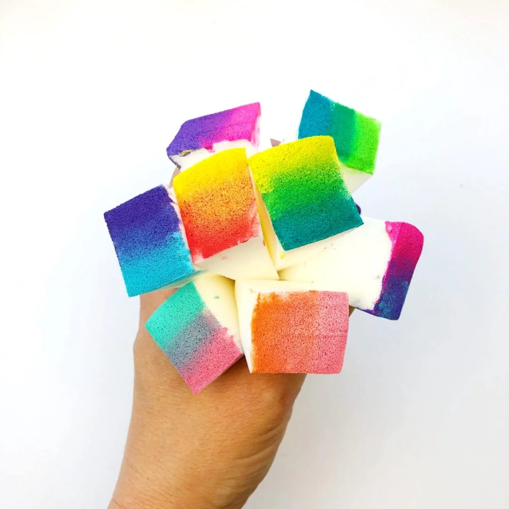 Painted Gradient Easter eggs
