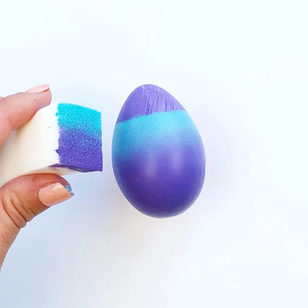 Painted Gradient Easter eggs