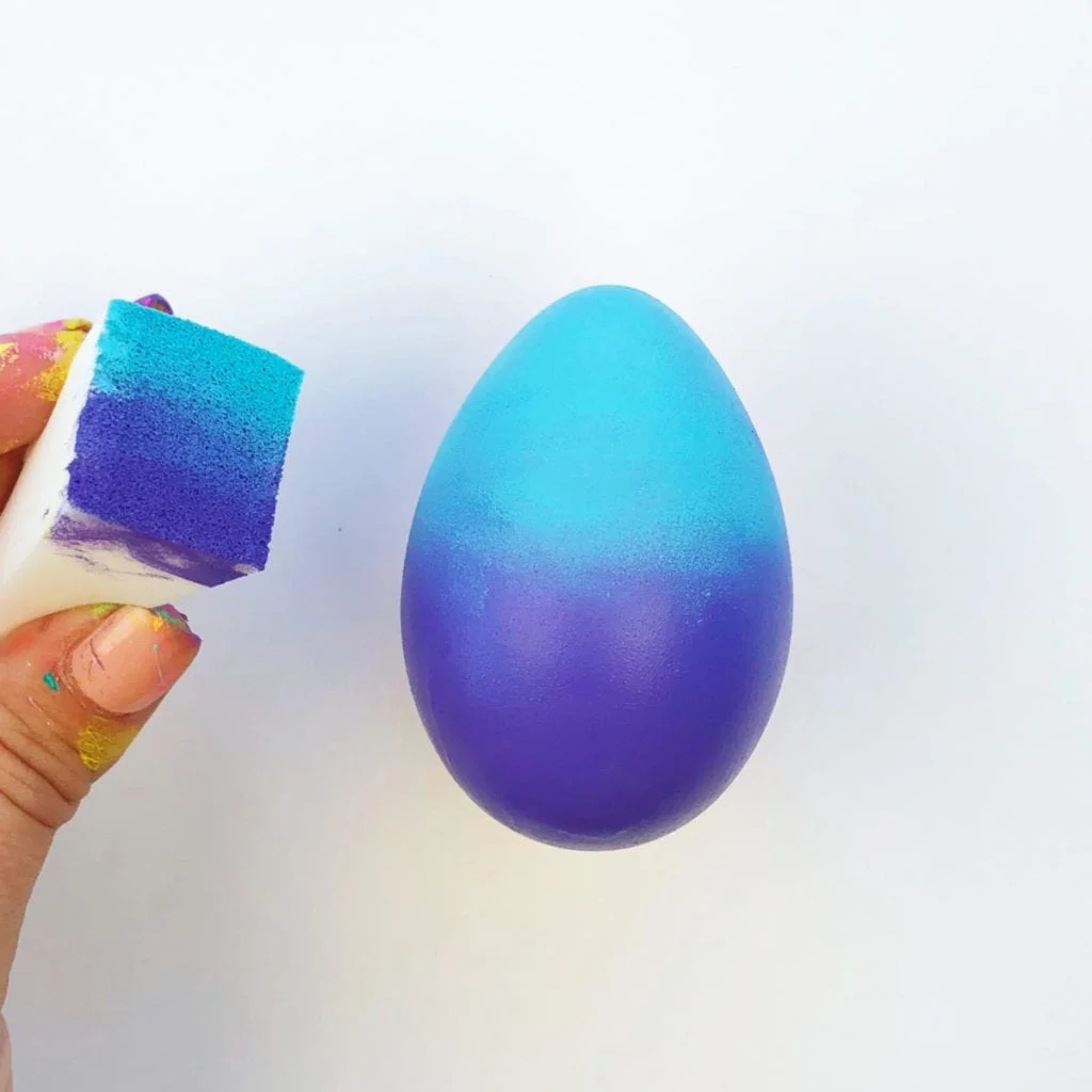 Painted Gradient Easter eggs