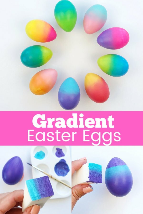 How to Paint Gradient Easter eggs 