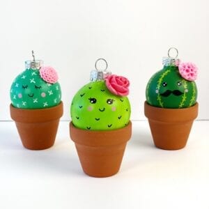 Christmas Cactus Ornament Craft
