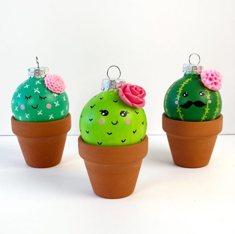 Cactus Ornament Craft for Christmas