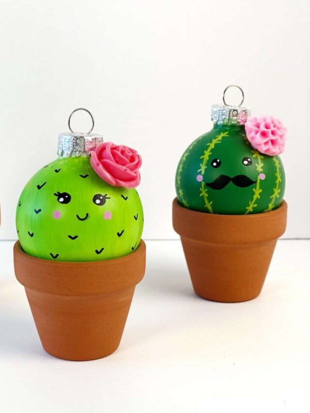 DIY Cactus Ornament Craft for Christmas Story