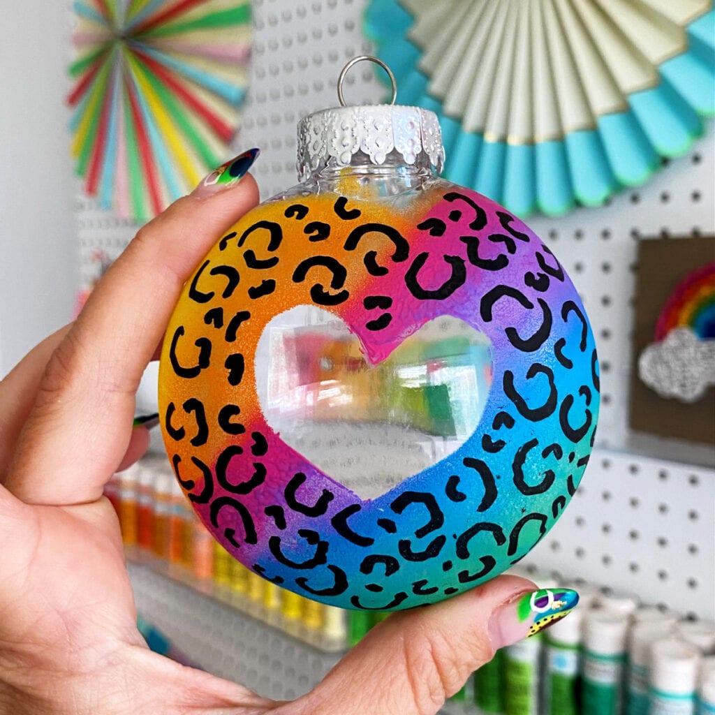 Lisa Frank Inspired Ornament