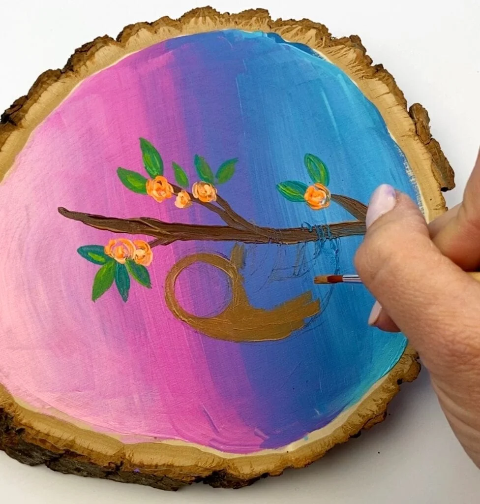 How to paint a sloth