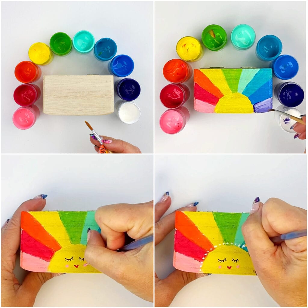 DIY Painted Box - Box of Happy
