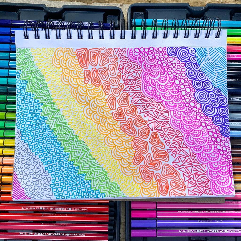Easy Doodle Idea for Beginners • Color Made Happy