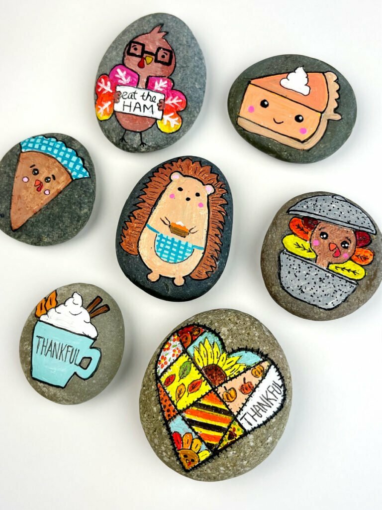 Thanksgiving Painted Rocks