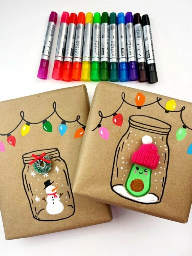 DIY Festive Wrapping Paper 4