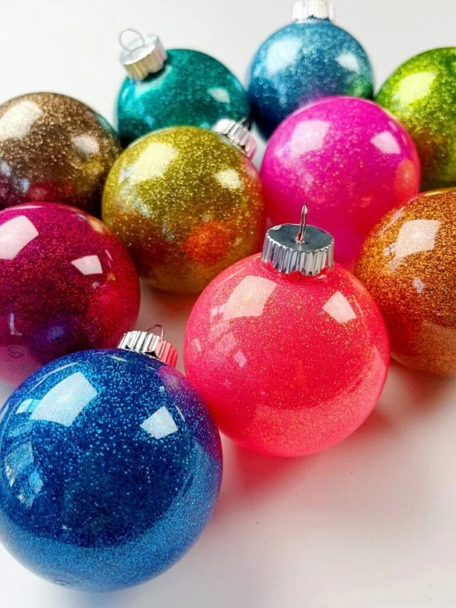 DIY Glitter Ornaments