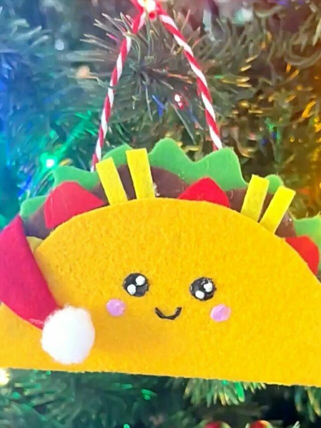 DIY Taco Christmas Ornament Craft Story