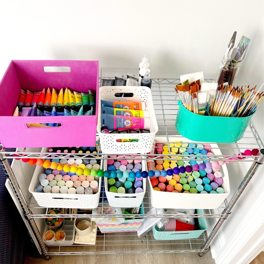 Craft Room Organization ideas for paint