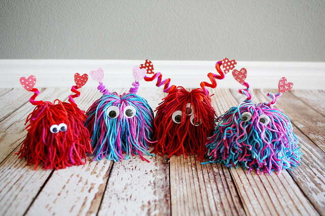 Valentine's Day monster crafts