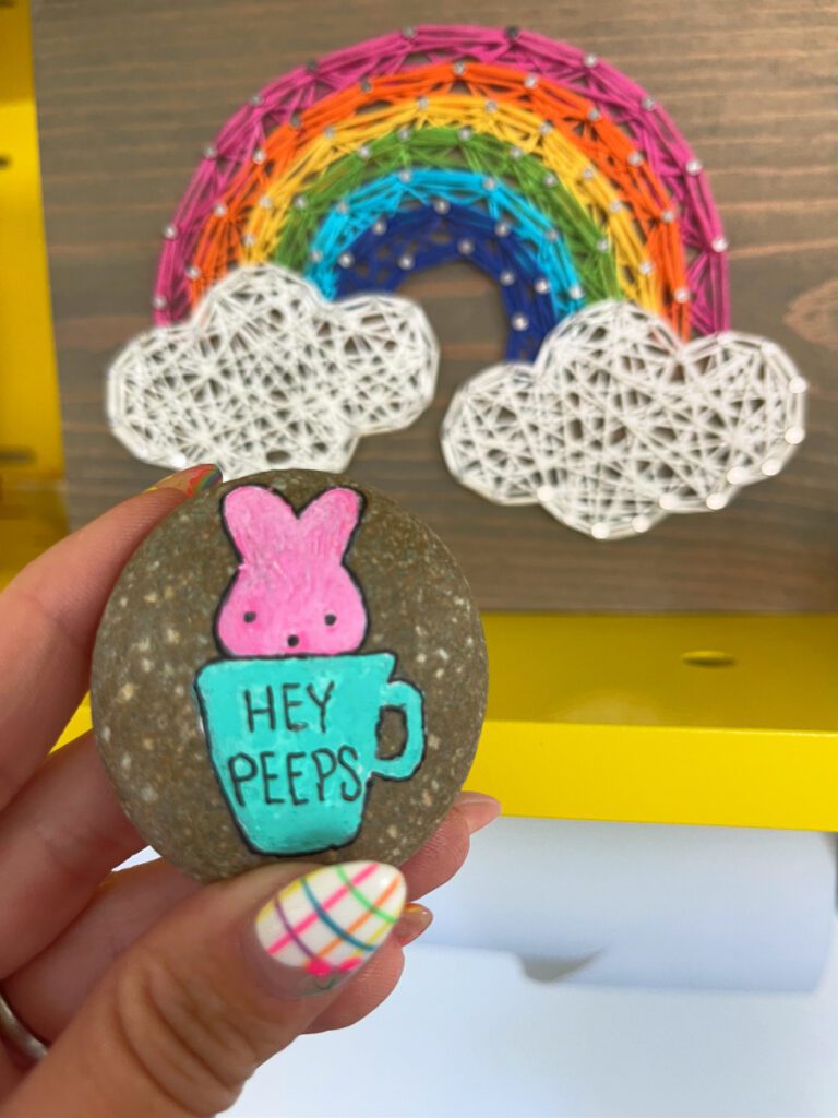 Peeps Easter Painted Rock Idea