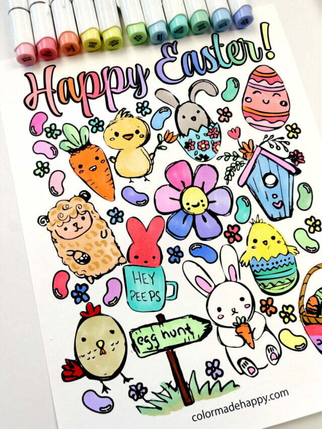 FREE Easter Coloring Pages!