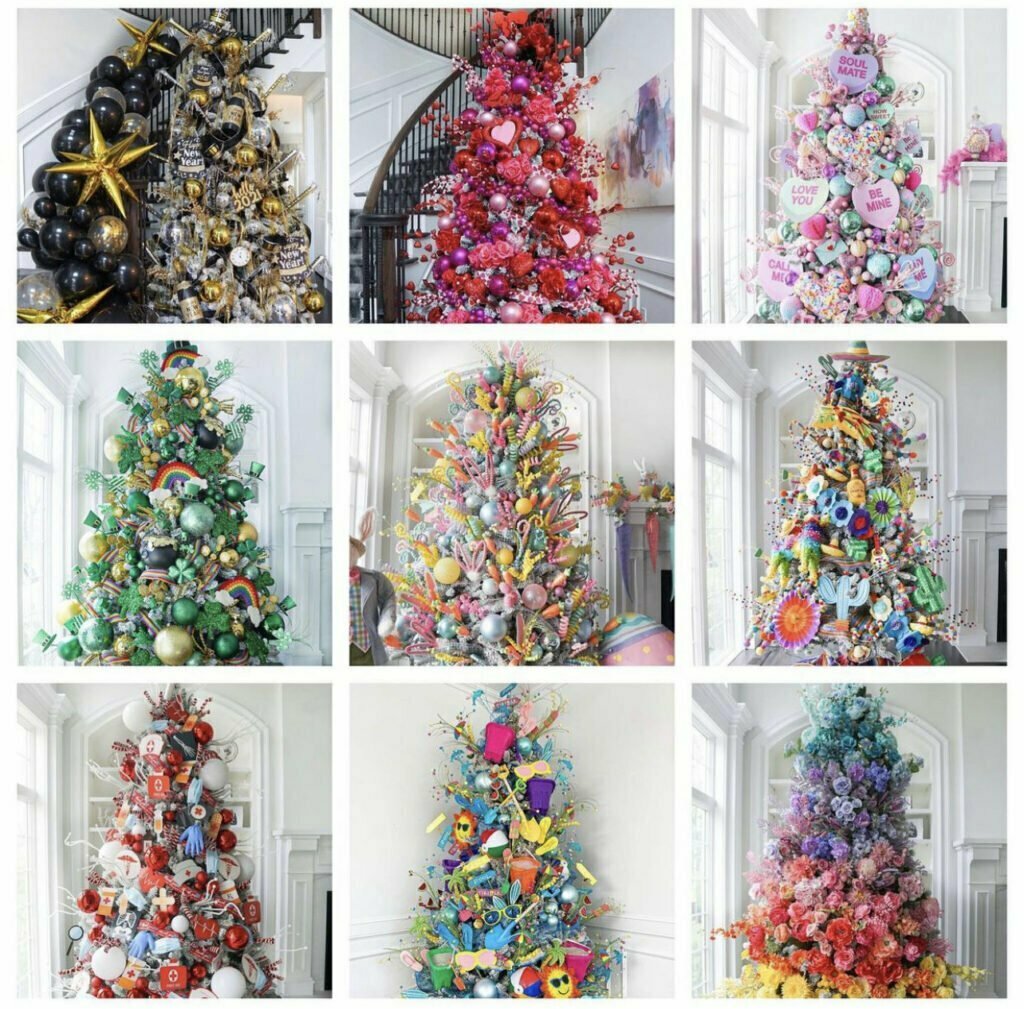 Collection of ideas for year round Christmas trees