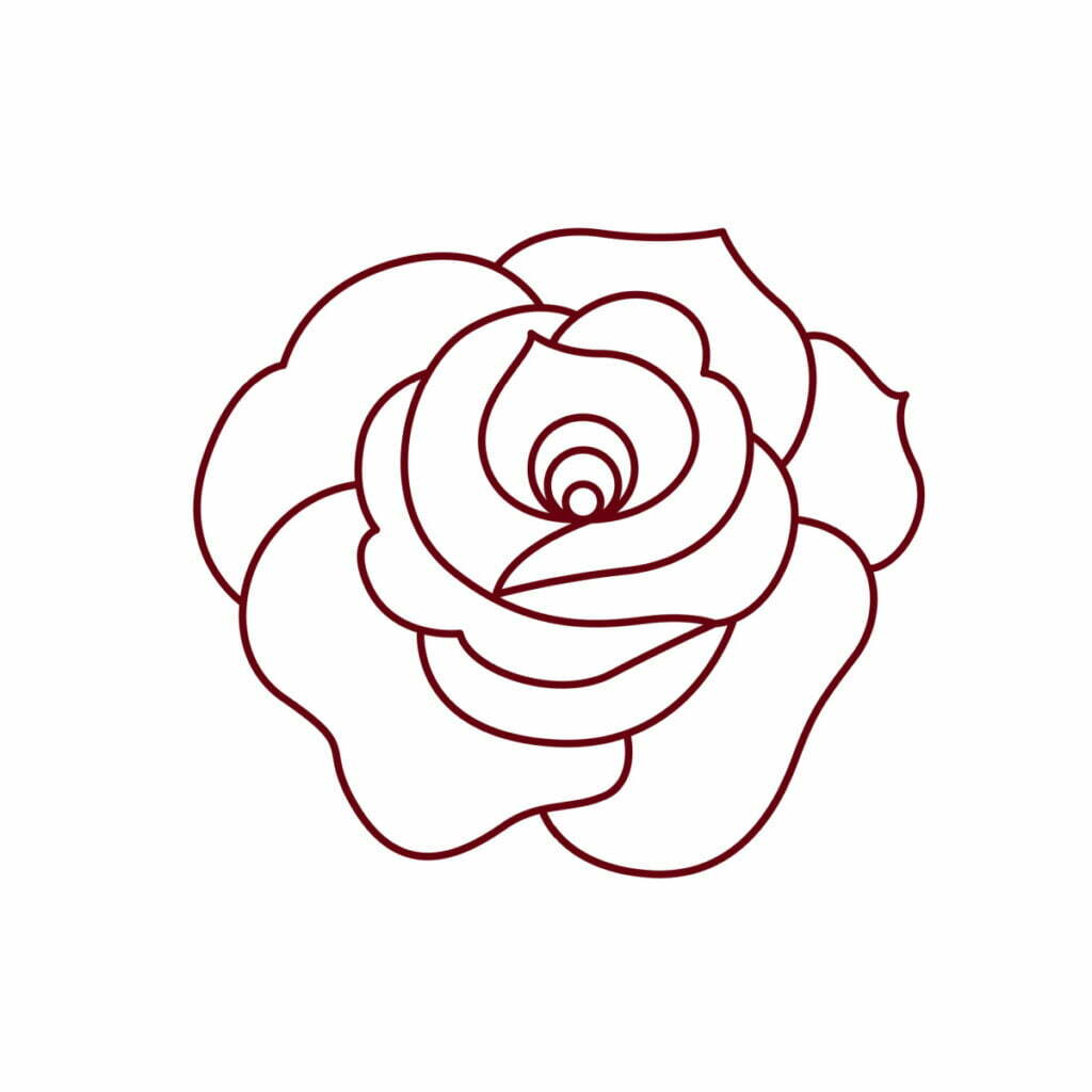How To Draw A Rose Easy Step By Step How To Draw A Rose Drawing How To Draw A Rose Easy Step By Step How To Draw A Rose Drawing