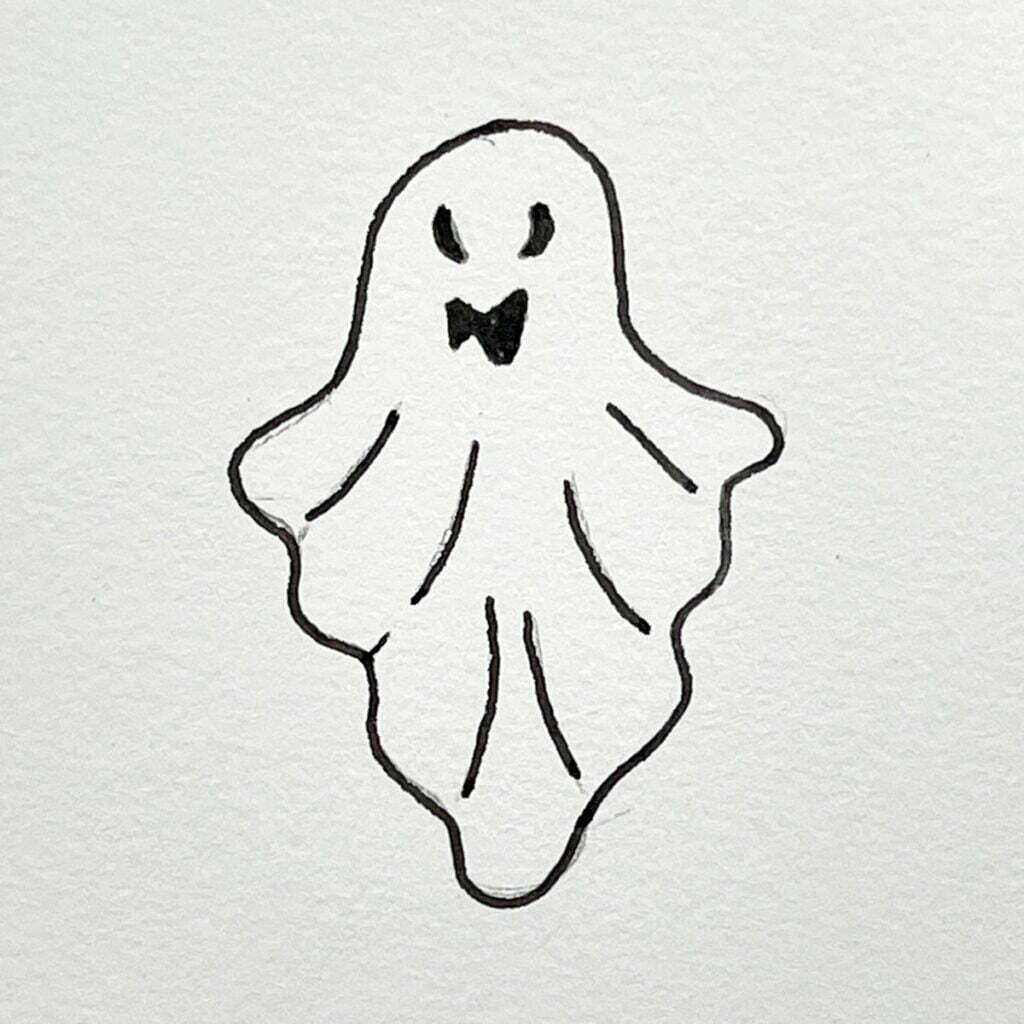 Scary Ghost Drawing Scary Ghost Drawing