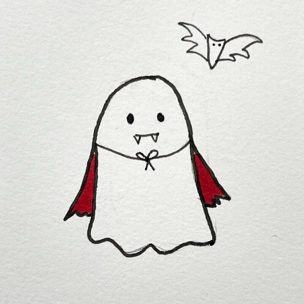 vampire ghost drawing