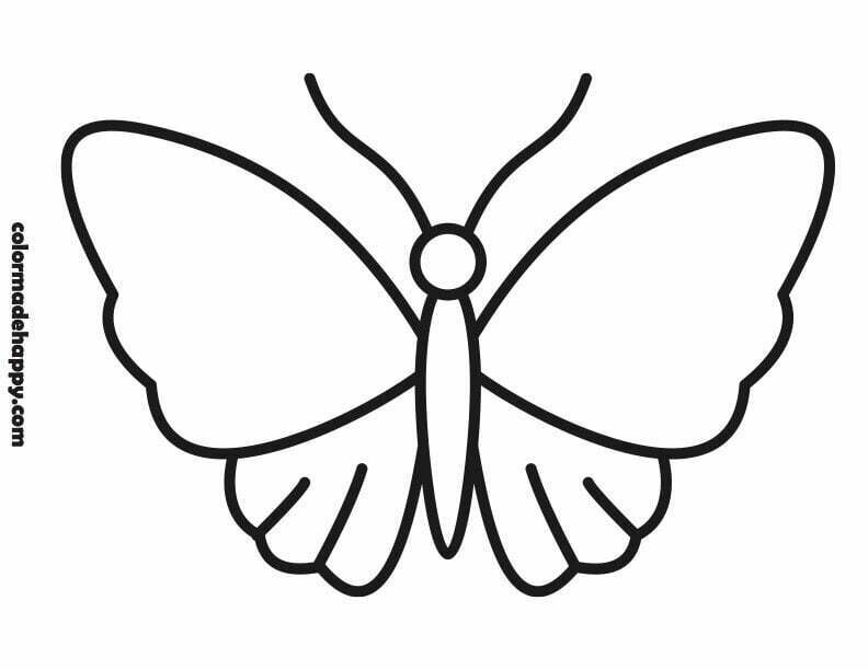 Printable Butterfly Outline Templates