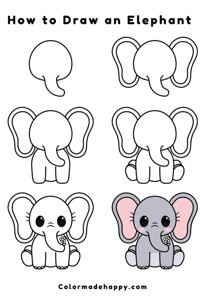 Starry-Eyed Stan Step by Step Drawing Animals Worksheets-saigonsouth.com.vn