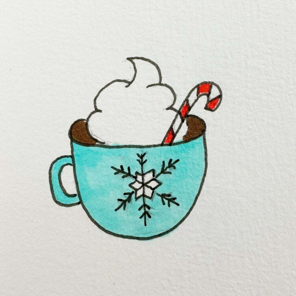 hot chocolate drawing