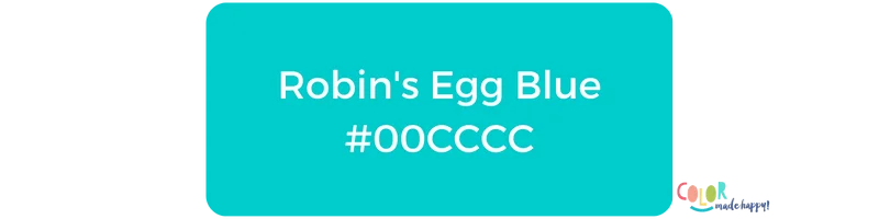 Robin Egg Blue color