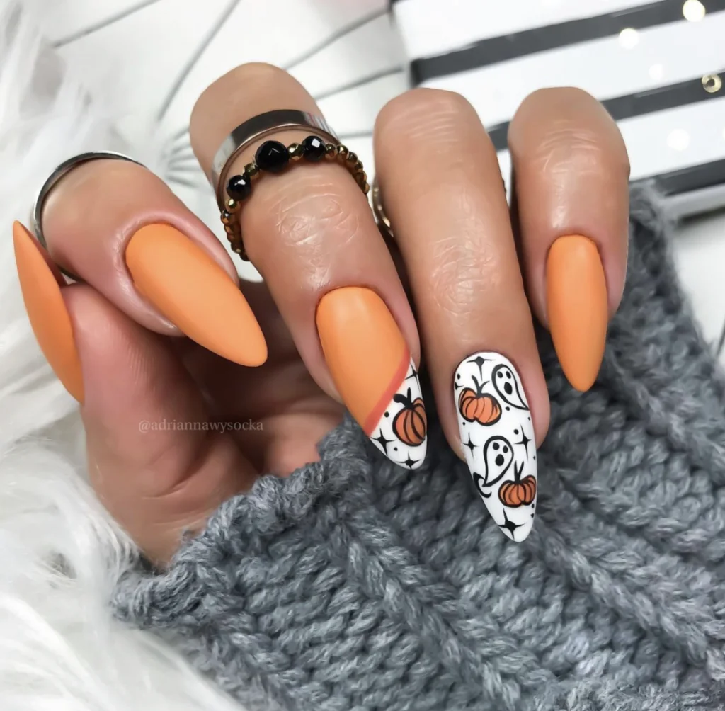 Halloween Bat Silhouette Nails That Pop