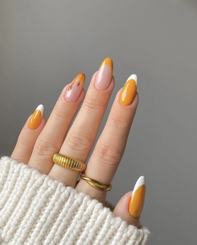 Warm Pumpkin Spice Nail Vibes