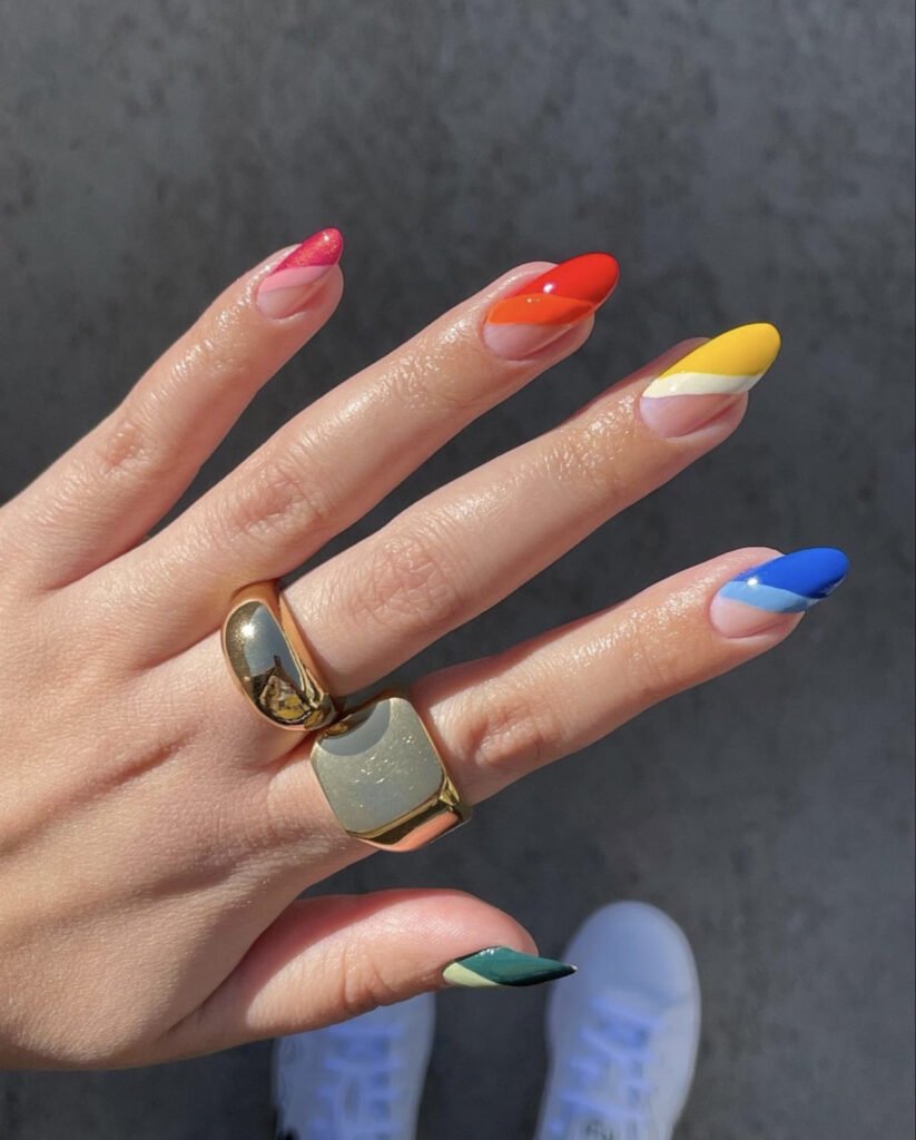 Popular colors for Rainbow Nails
