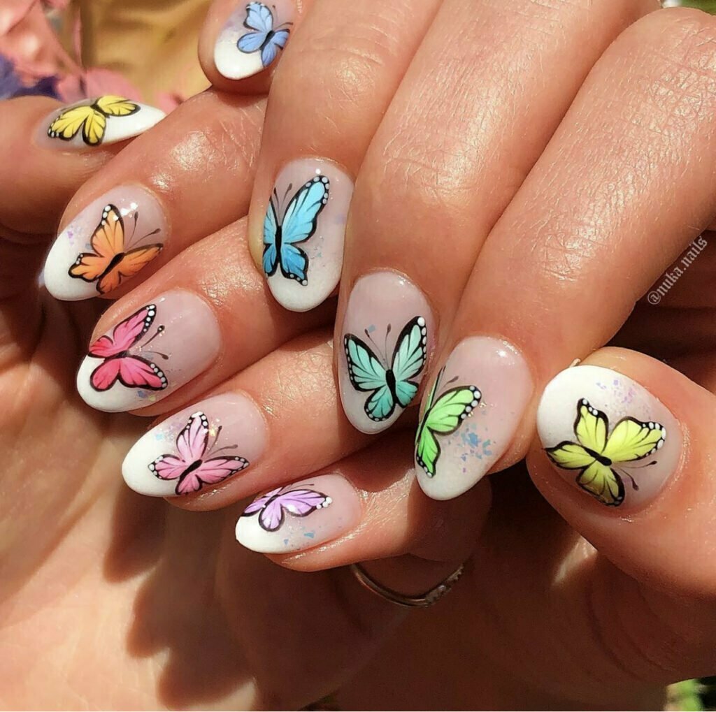 Butterfly Nail art