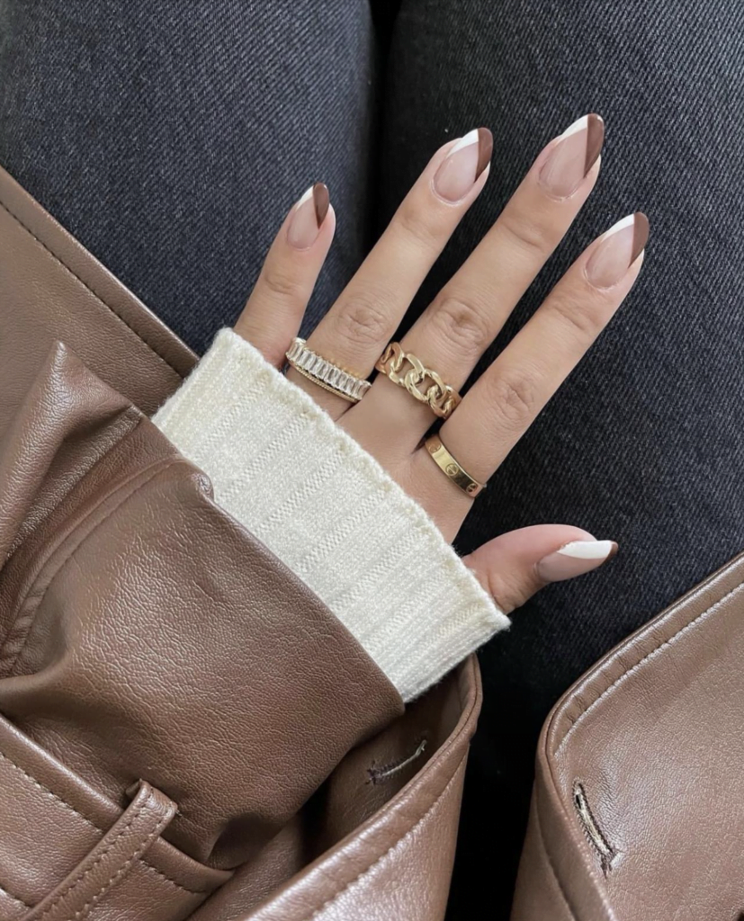French Tip Nails for Fall