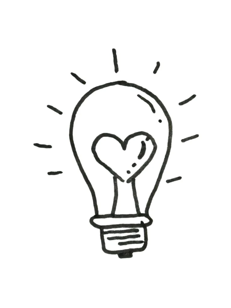 Lightbulb drawing.