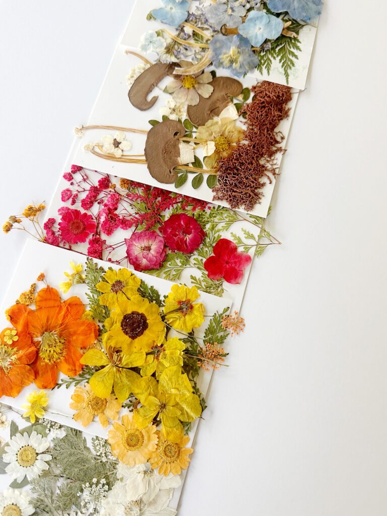 pressed flowers for fall crafts