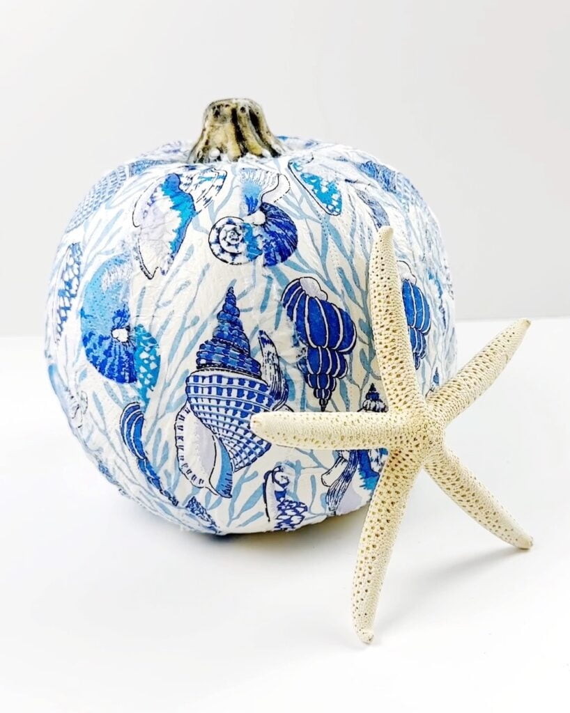 How to Decoupage Pumpkins with Napkins